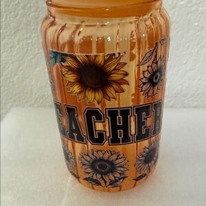 Sunflower Teacher tumbler
